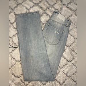 CHARLIE HIGH RISE CLASSIC STRAIGHT ANKLE - HILO DISTRESSED